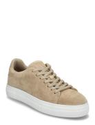 Slhdavid Chunky Suede Sneaker Noos Lave Sneakers Beige Selected Homme