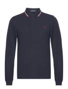 Ls Twin Tipped Fp Shirt Tops Polos Long-sleeved Navy Fred Perry