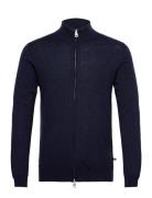 Mamason Tops Knitwear Full Zip Jumpers Navy Matinique