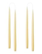 Hand Dipped Candles, 4 Pack Home Decoration Candles Pillar Candles Yel...