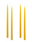 Hand Dipped Candles, 4 Pack Home Decoration Candles Pillar Candles Yel...