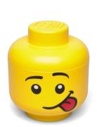 Lego Storage Head Home Kids Decor Storage Storage Boxes Yellow LEGO ST...