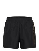 Mens Woven Boxer Bottoms Shorts Casual Black EA7