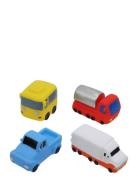 Bathtoys, Cars, 4-Pack Toys Bath & Water Toys Bath Toys Multi/patterne...