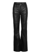 Phoebe Pant Bottoms Trousers Leather Leggings-Bukser Black Deadwood