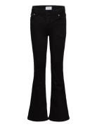 Texas Low Flare Black Bottoms Jeans Wide Jeans Black Grunt