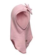 Balaclava Rib Accessories Headwear Balaclava Pink Minymo