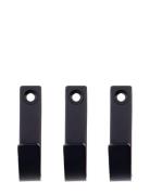 Hook, Thapsus, Brushed Black Finish Home Storage Hooks & Knobs Hooks B...