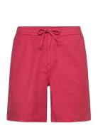 Fenix Linen Shorts Bottoms Shorts Casual Red Morris