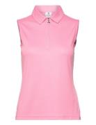 Peoria Sl Polo Shirt Tops T-shirts & Tops Polos Pink Daily Sports