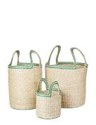 Lykke Basket Home Storage Storage Baskets Beige Broste Copenhagen