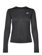 Athletics Long Sleeve Sport T-shirts & Tops Long-sleeved Black New Bal...