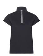 Kim Cap S Half Zip Tops T-shirts & Tops Polos Navy Daily Sports