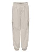 Kogecho Cargo Parachute Pant Pnt Noos Bottoms Cream Kids Only