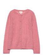 Cardigan Knit Tops Knitwear Cardigans Pink Creamie