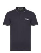 Paule 1 Sport Polos Short-sleeved Navy BOSS