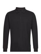 Albert Ls Organic / Recycle Tops Polos Long-sleeved Black Kronstadt