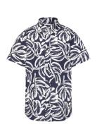 Jorlafayette Aop Shirt Ss Mni Tops Shirts Short-sleeved Shirts Navy Ja...