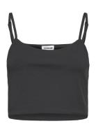 Nmteresa Cropped S/L Top Noos Tops Crop Tops Sleeveless Crop Tops Blac...