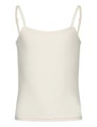 Rkbillie Sl Short Strap Top Tops T-shirts Sleeveless White Rosemunde K...