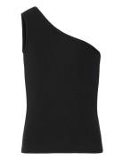 Gundhil Rib Top Tops T-shirts Sleeveless Black Grunt