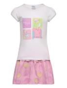 Set 2P Skirt + Ts Sets Sets With Short-sleeved T-shirt Multi/patterned...