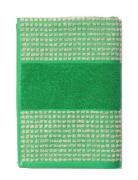 Check Towel 70X140 Cm Green/Sand Home Textiles Bathroom Textiles Towel...