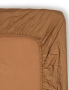 Fitted Sheet Dromedary Home Textiles Bedtextiles Sheets Brown Midnatt