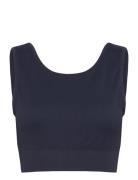 Rafiki Top Tops Crop Tops Sleeveless Crop Tops Navy J. Lindeberg