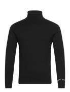 Sweater Regular Tops Knitwear Turtlenecks Black Replay