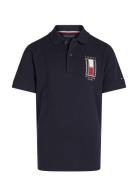 Vertical Flag Reg Polo Ss Tops T-shirts Polo Shirts Short-sleeved Polo...