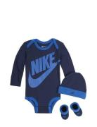 Nike Futura Bodysuit Box Set Langermet Bodysuit Navy Nike