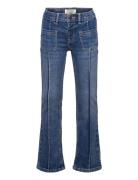 Trousers Denim Freja Pockets Bottoms Jeans Regular Jeans Blue Lindex