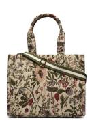 Bag Jaquard Flower Bags Top Handle Bags Beige Lindex