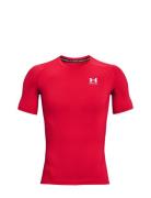 Ua Hg Armour Comp Ss Sport T-shirts Short-sleeved Red Under Armour