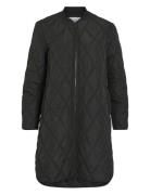 Viquila New Quilted Jacket Vattert Jakke Black Vila