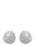 Duni Rhinest Earrings Accessories Jewellery Earrings Hoops Silver Twis...