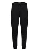 Tapered Fit Drawstri Bottoms Trousers Cargo Pants Black Original Pengu...