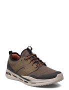 Mens Relaxed Fit - Arch Fit Orvan - Germain Lave Sneakers Green Skeche...