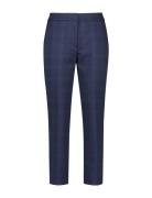 Pant Leisure Cropped Bottoms Trousers Straight Leg Navy Gerry Weber