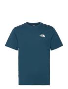 M S/S Simple Dome Tee Sport T-shirts Short-sleeved Blue The North Face