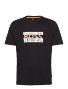 Te_Bossticket Tops T-shirts Short-sleeved Black BOSS