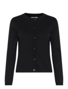 Objester Sli L/S Knit Cardigan Noos Tops Knitwear Cardigans Black Obje...