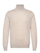 Kaden Merino Turtleneck Tops Knitwear Turtlenecks Beige J. Lindeberg