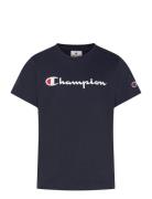 Ss Tee Tops T-shirts Short-sleeved Navy Champion