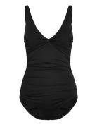 Panos Emporio Simi Solid Swimsuit Badedrakt Badetøy Black Panos Empori...