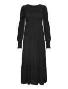 Lilli Zelina Dress Maxikjole Festkjole Black Bruuns Bazaar