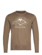 Fujitrail Logo Ls Top Sport T-shirts Long-sleeved Brown Asics