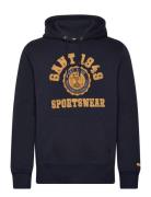 Front Graphic Sweat Hoodie Tops Sweat-shirts & Hoodies Hoodies Navy GA...