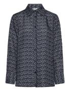 Rodebjer Sofia Brush Tops Shirts Long-sleeved Navy RODEBJER